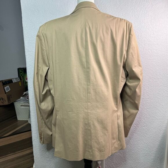 Lauren Ralph Lauren Slim Fit Double Button Tan Men's Blazer Sz 42R - Picture 3 of 9